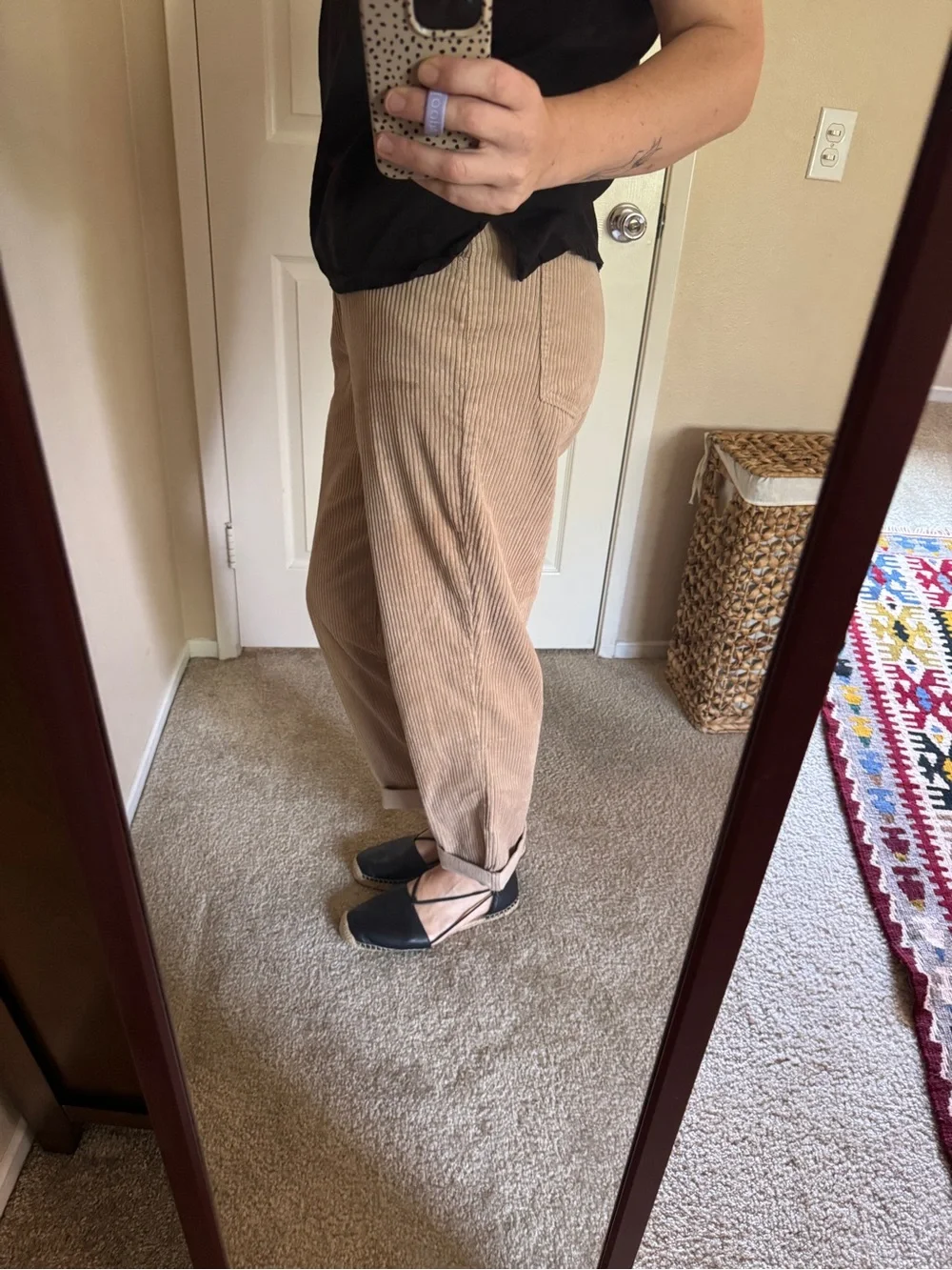 Classic Corduroy Women’s Pants in Beige